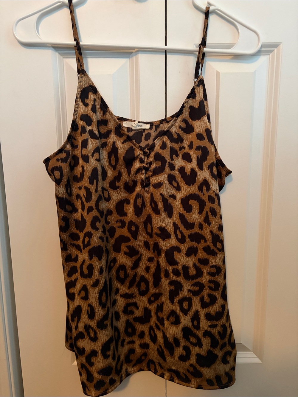 Leopard Print Top - adjustable straps